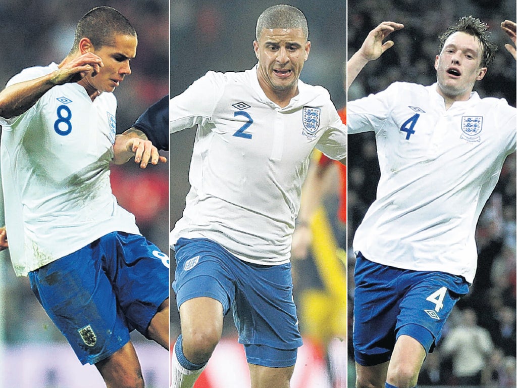 Jack Rodwell, Kyle Walker and Phil Jones all impressed for England at Wembley last night giving Fabio Capello food for thought