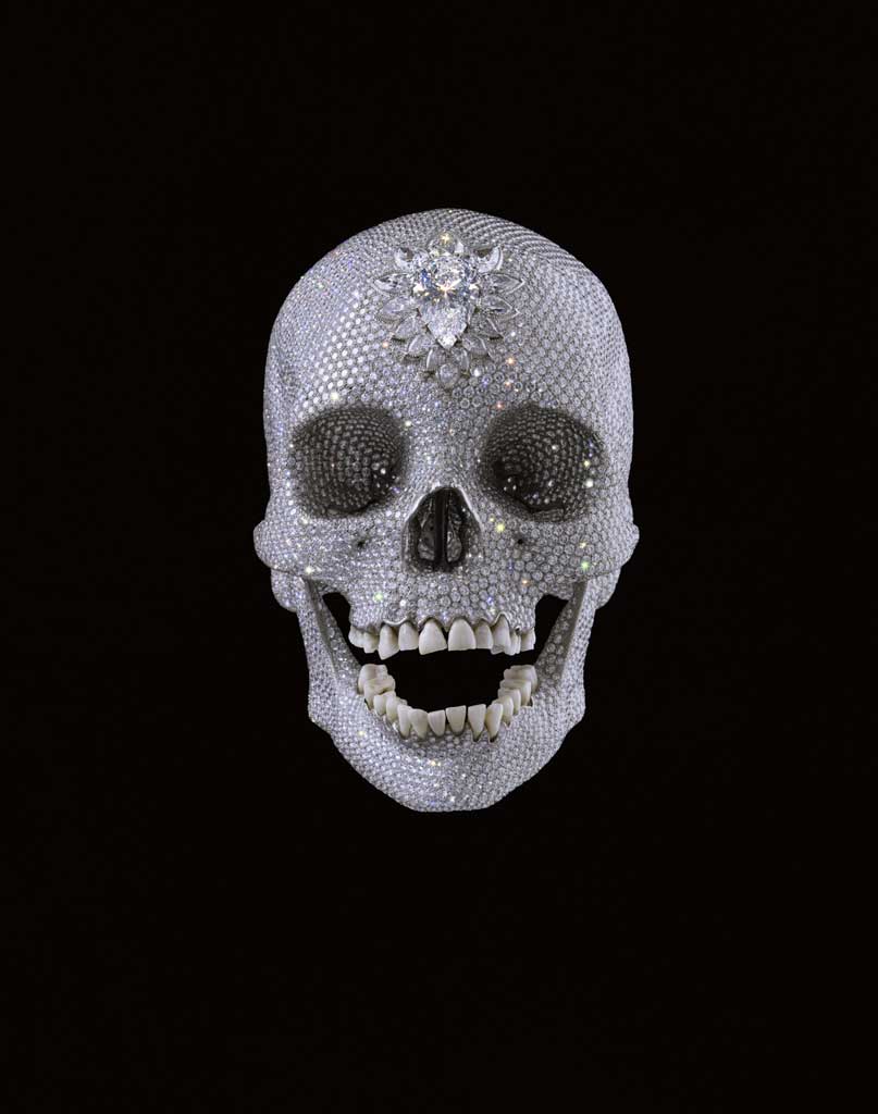 All that glitters: Jewellery designer Jack du Rose recreated a human skull in platinum and diamonds, which became For the Love of God, Damien Hirst's record-breaking work of artwork with the £50m price tag