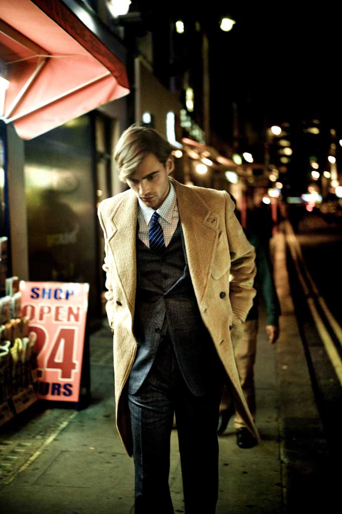 Shirt, £125, tie, £85, 3 piece suit, £1695 coat, £1995, all by Alfred Dunhill, dunhill.com