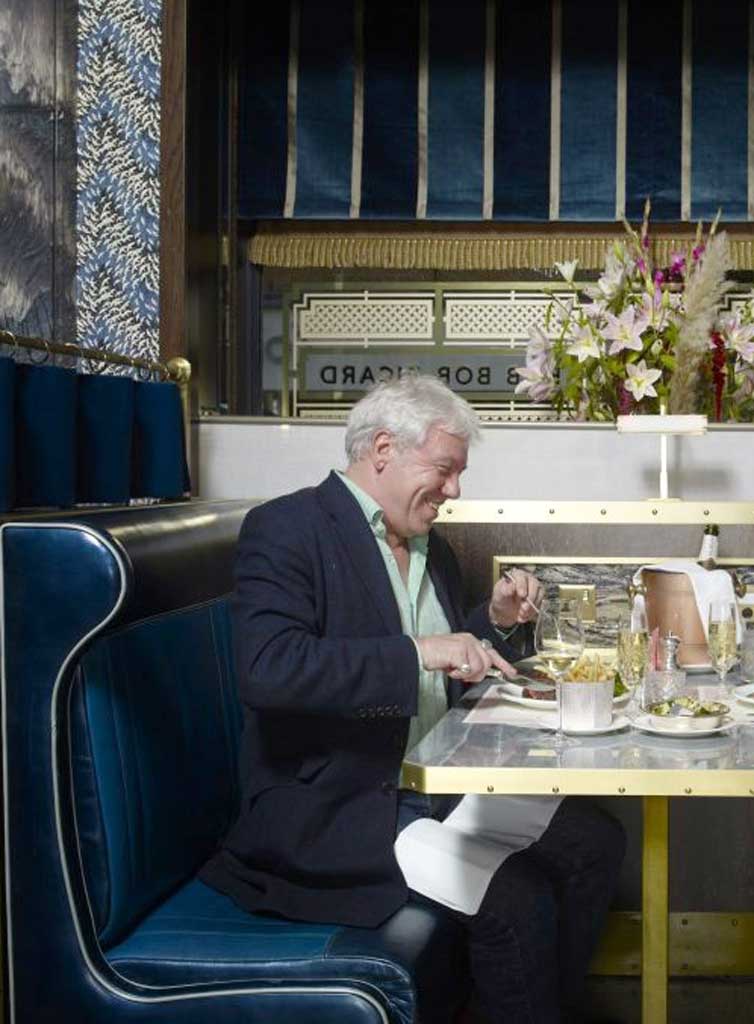 A cut above: John Walsh tucks in