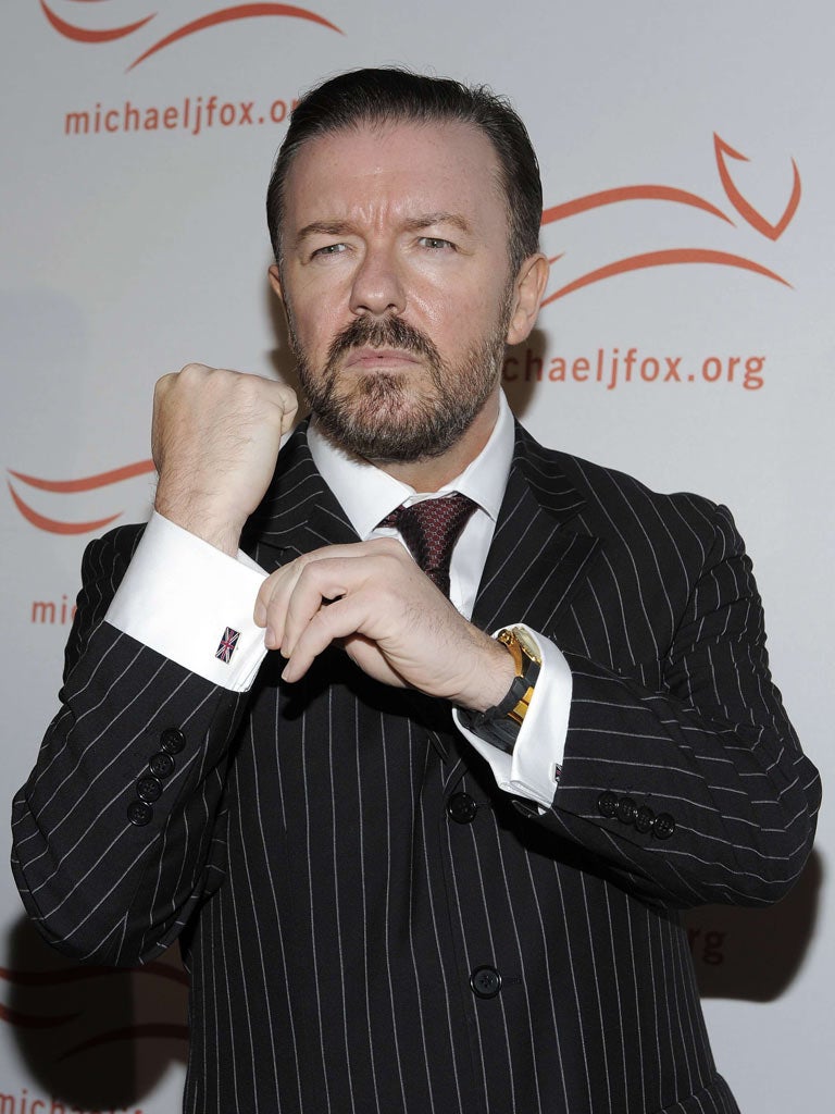 Despite causing anger among the Hollywood set, Ricky Gervais's performance was popular with the US public