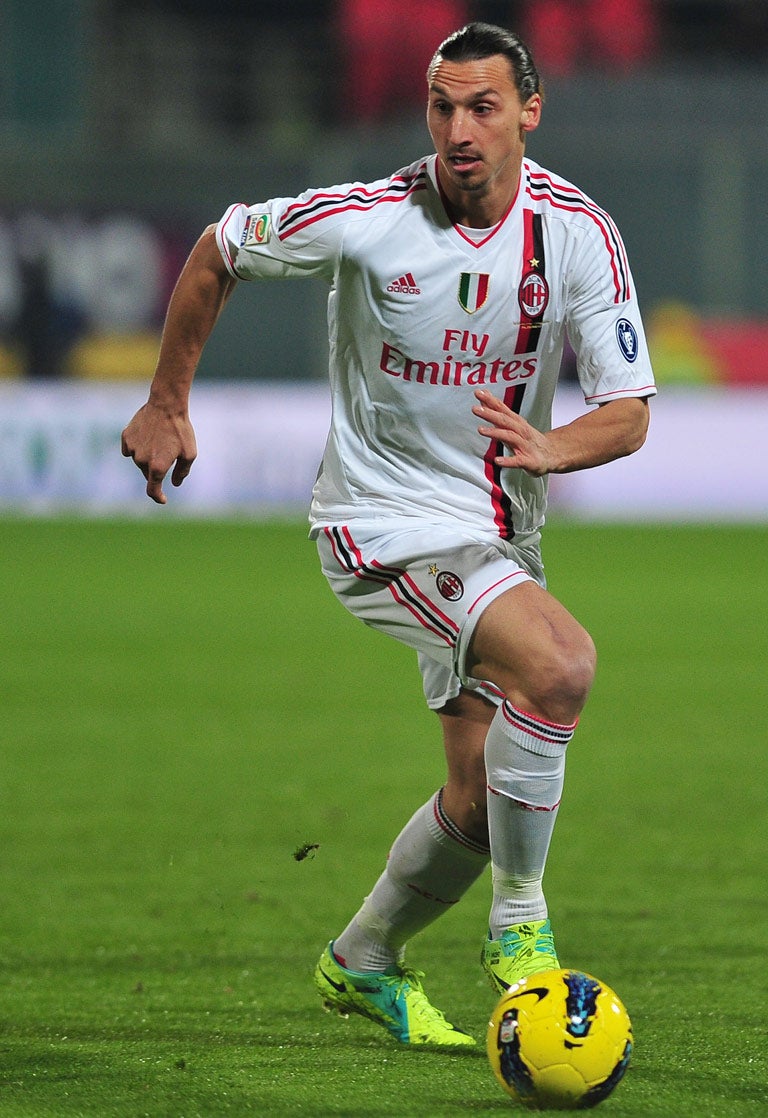 Ibrahimovic fell out with Barca coach Pep Guardiola when he was offloaded