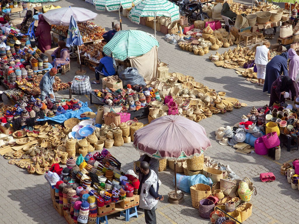 Wicker world: baskets in one of Marrakech's souks