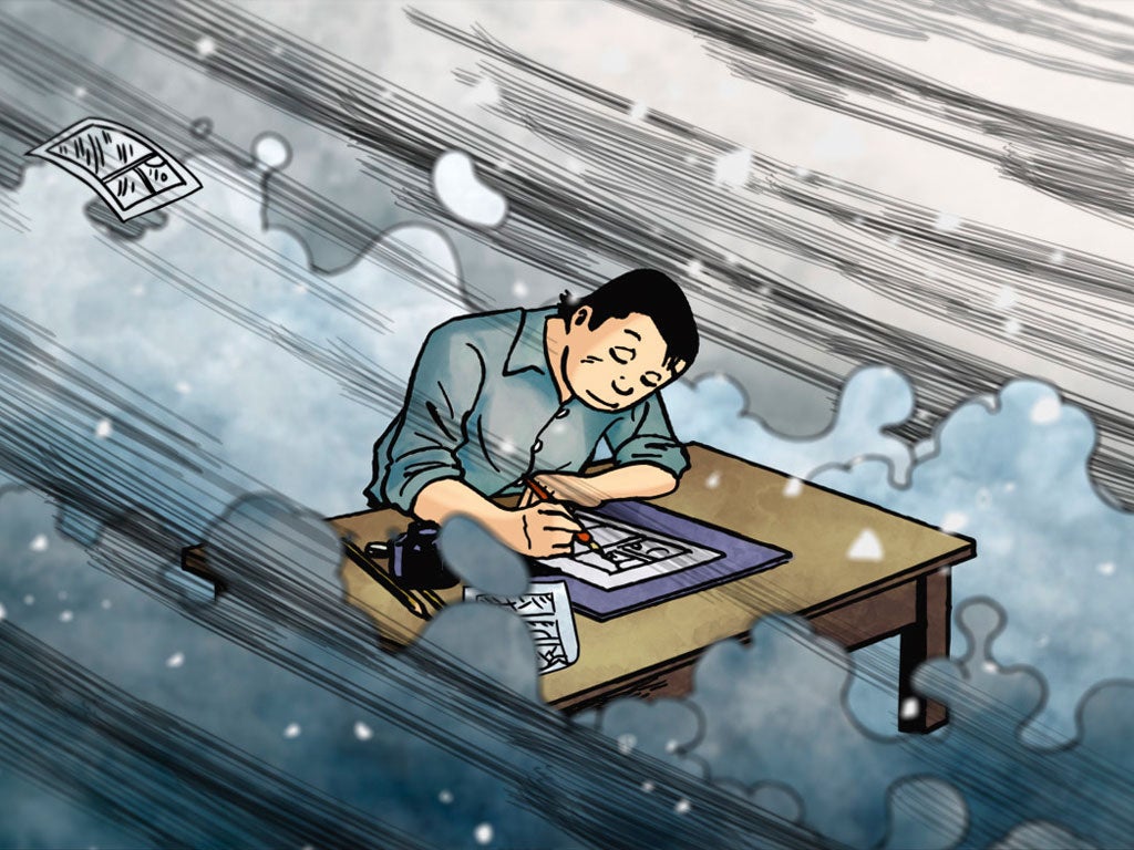 Tatsumi: The graphic artist Yoshihiro Tatsumi is credited with coining the term 'gekiga' - meaning dramatic pictures (as opposed to cartoon-style drawing or manga). The Singaporean animated feature 'Tatsumi', directed by Eric Khoo  is partly fantasy and p