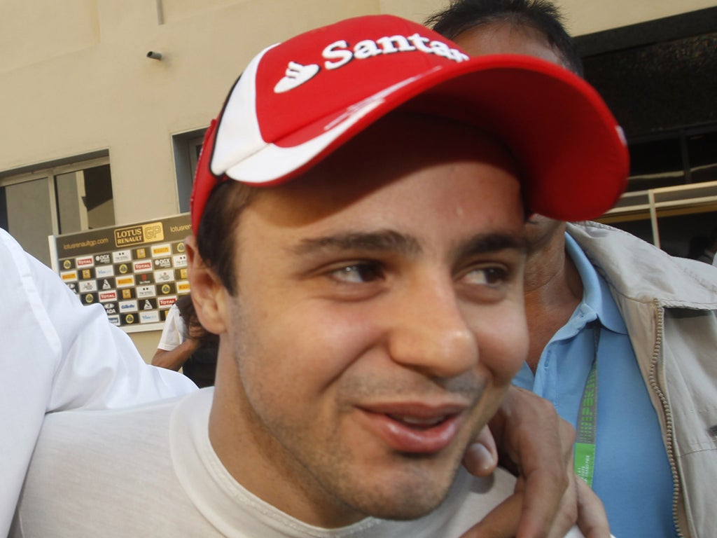 Felipe Massa is trailing Ferrari team-mate Fernando Alonso by 137 points