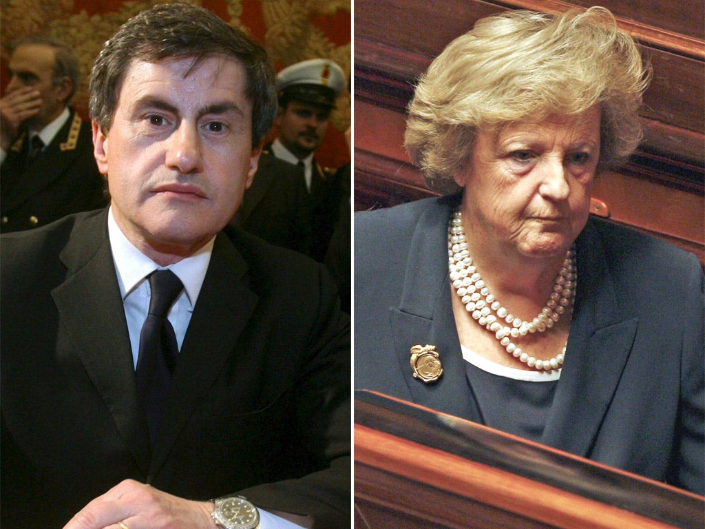 The mayor of Rome, Gianni Alemanno, left, has called on the new Interior Minister, Anna Maria Cancellieri to act