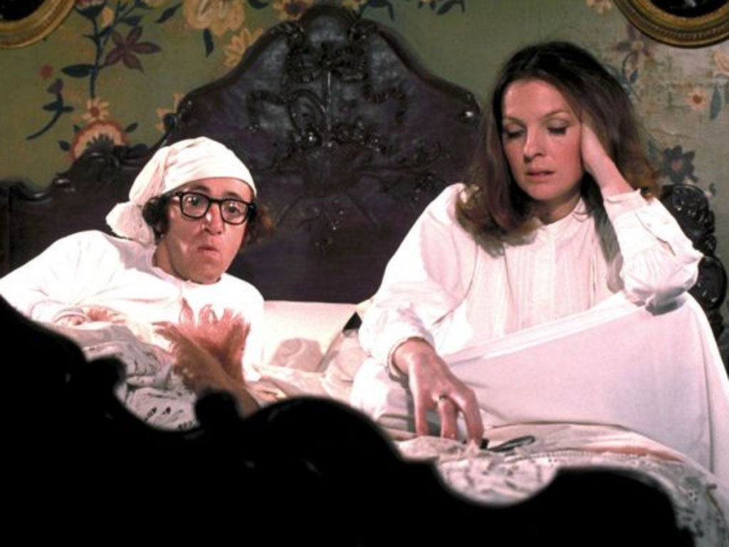 Story of their lives: Diane Keaton with Woody Allen in the film, 'Love
and Death'