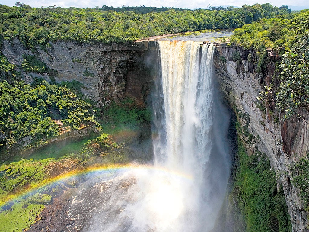 Kaieteur Falls on the Potaro River
