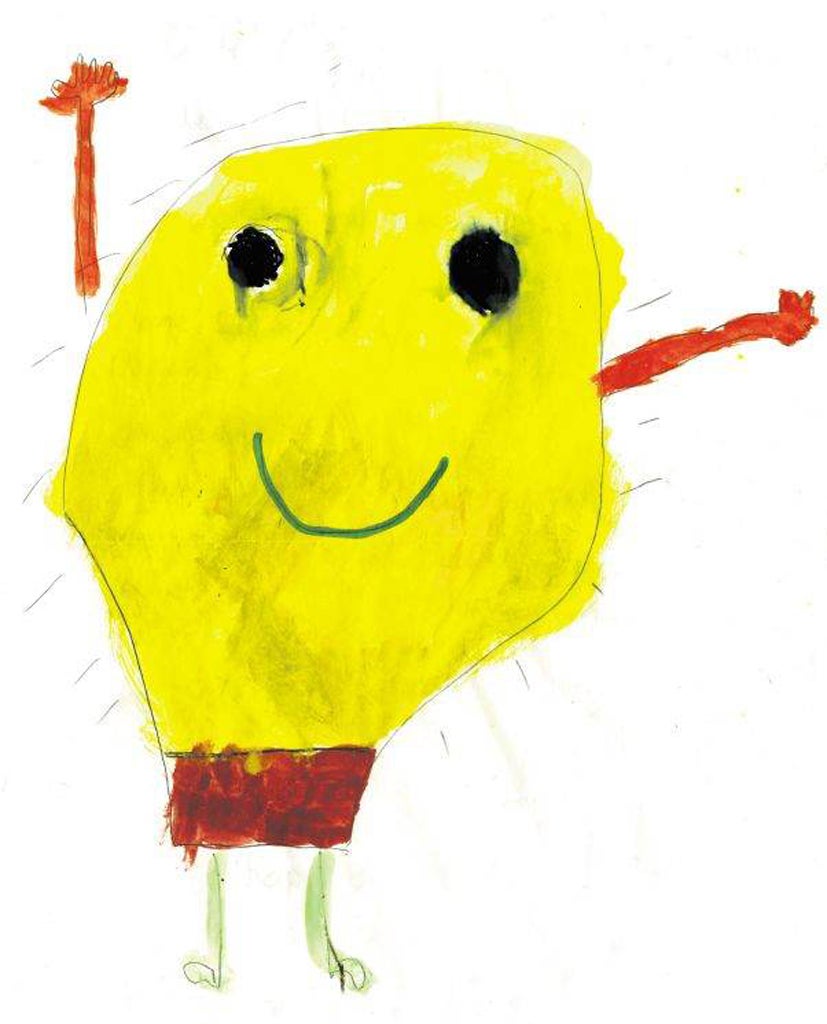 The winning entry: 'Mr Idea,' as created by seven-year-old Sophie Peschiera, from London