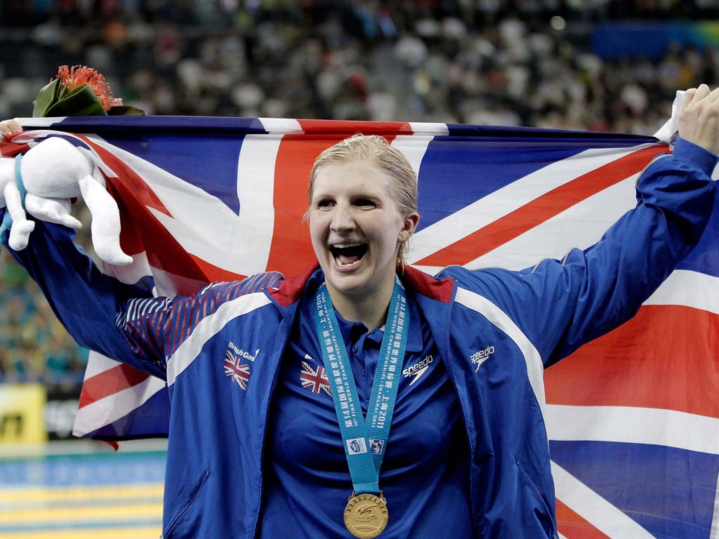 Rebecca Adlington won gold in Shanghai