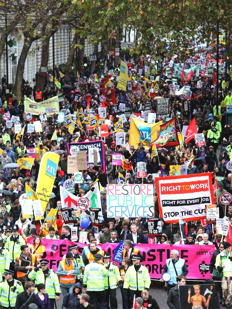 Hundreds of thousands of public sector workers staged a strike last Wednesday in protest at the pension changes