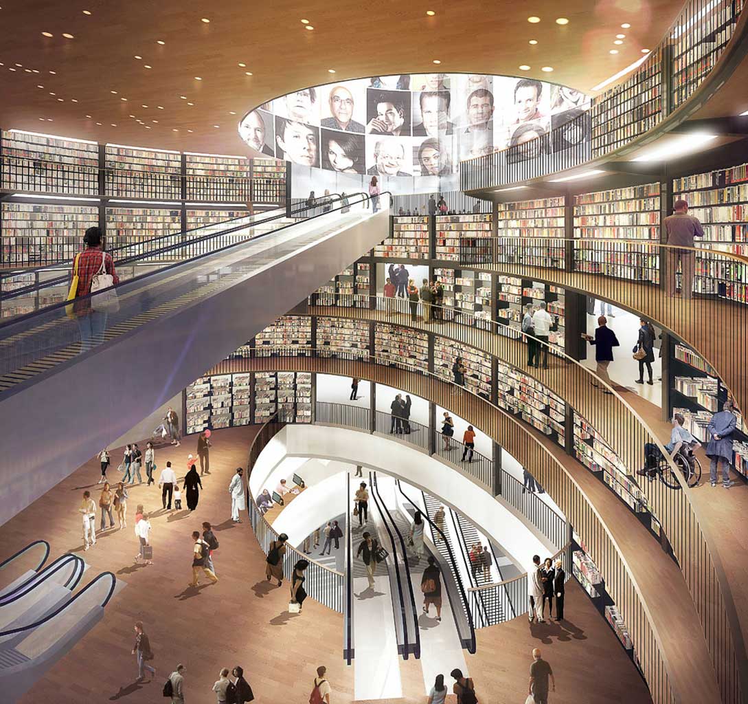 Potemkin villages?: Artists impression of Birmingham's new 'superlibrary'