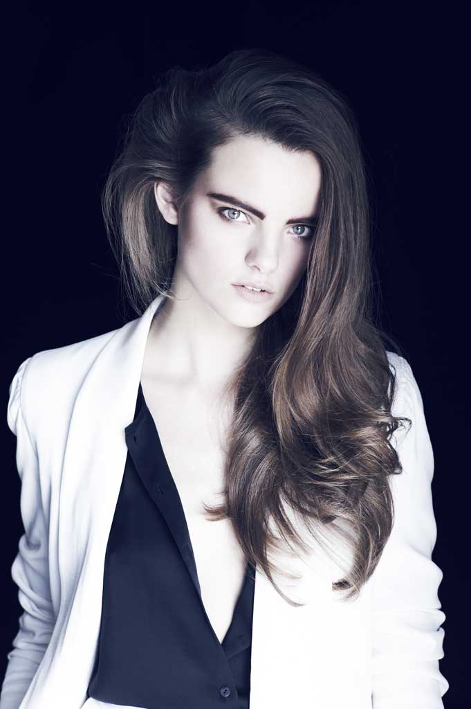 Crepe satin jacket, £1,525, and trousers, £915, both by Yves Saint Laurent, 32-33 Old Bond Street, London W1, 020-7493 1800; classic cotton shirt, £475, The Row, The Shop at Bluebird, 350 Kings Road, London SW3, 020-7351 3873