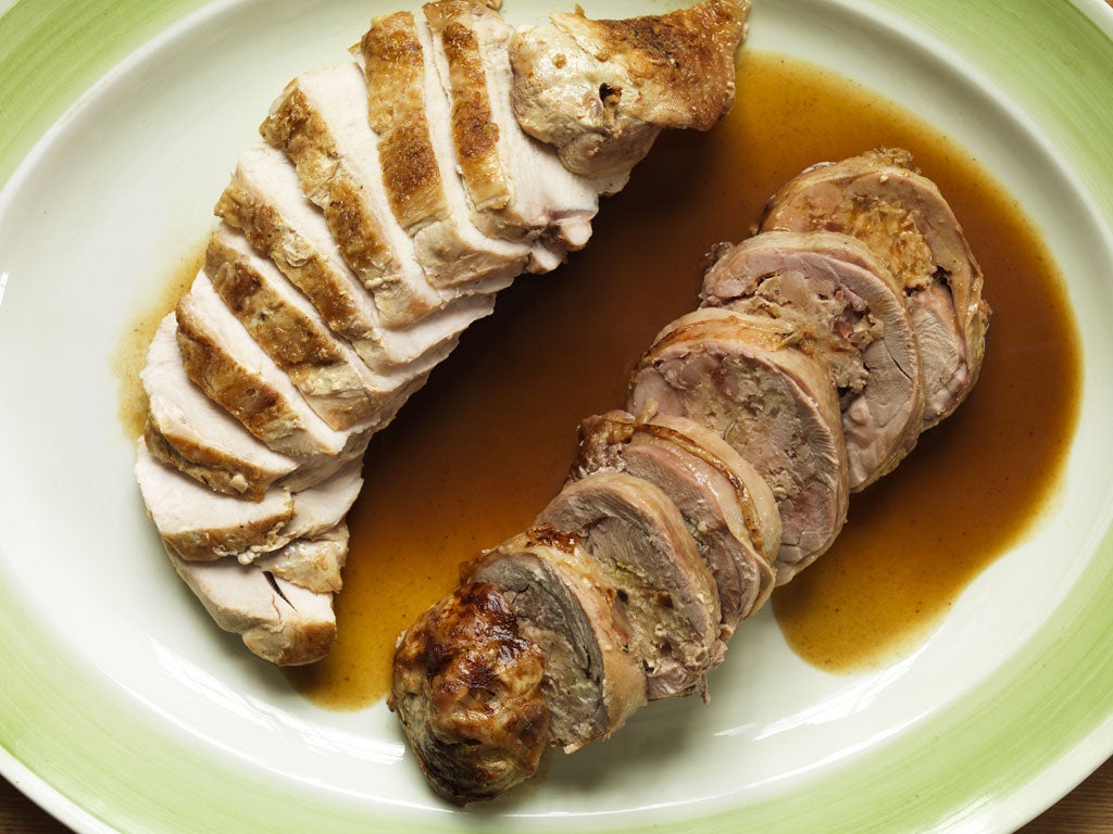 Mark's stuffed roast turkey