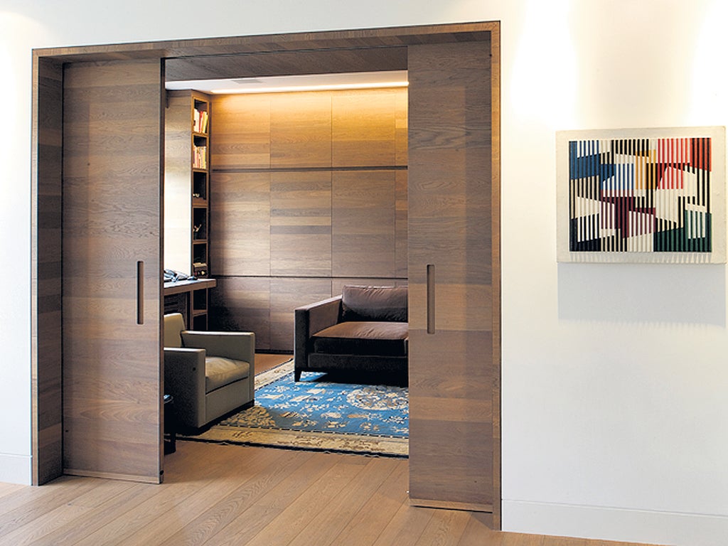 Panel party: A plywood paneled living room