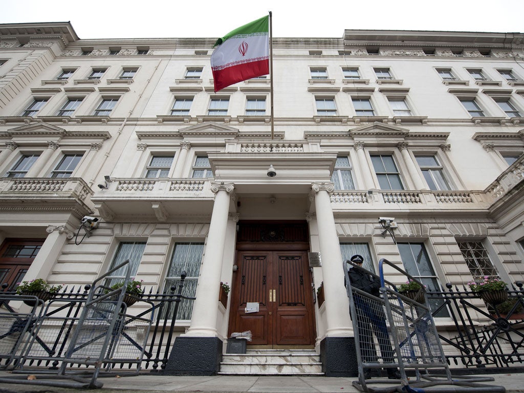 William Hague has ordered Iranian officials to leave the country following an attack on the British embassy in Tehran