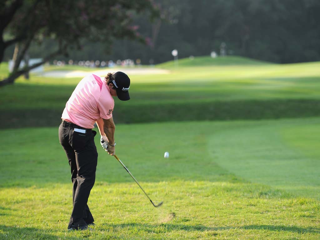 Rory McIlroy pictured at the Hong Kong Open