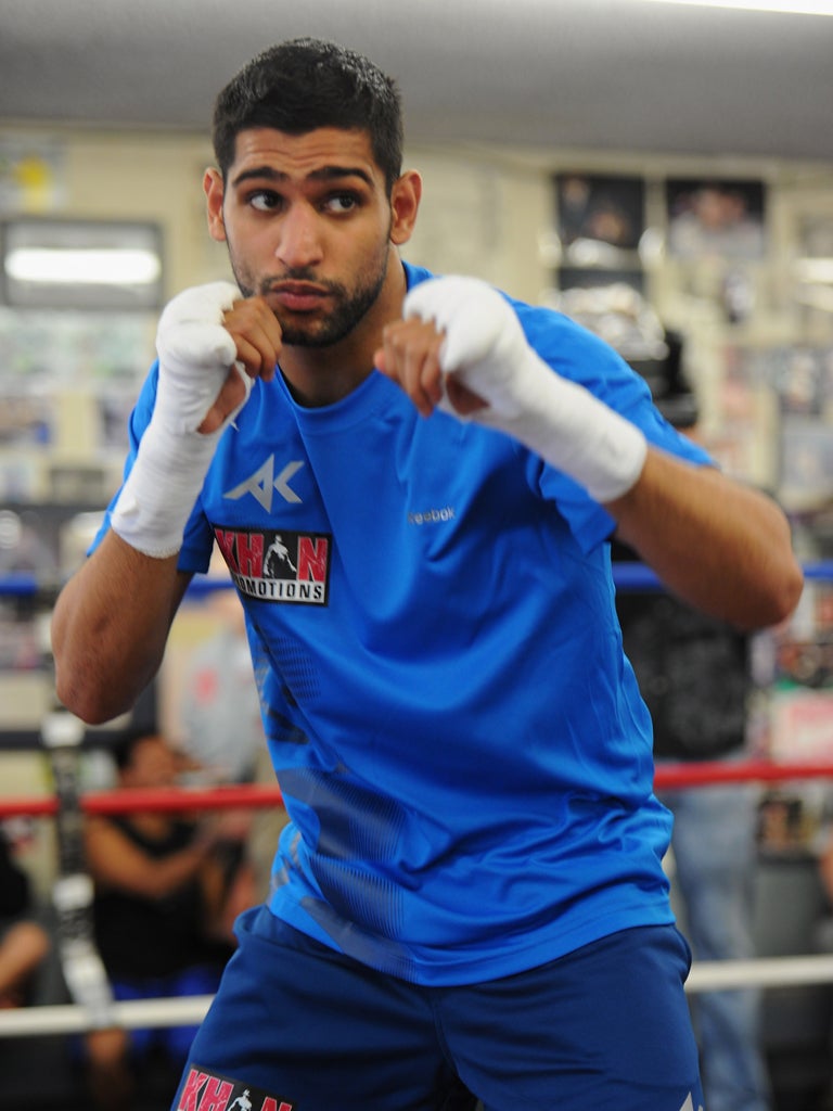 Amir Khan trains in Hollywood's Wild Card gym. He got to know Gary Speed at Bolton Wanderers: 'He was respected so much by the other lads'