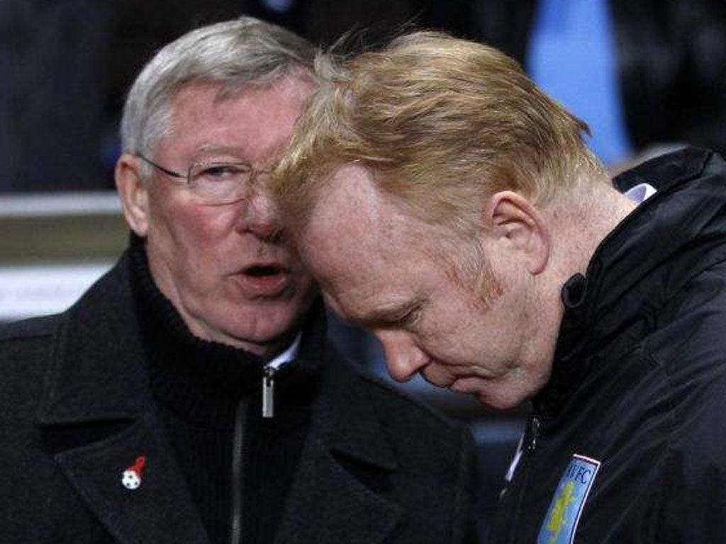 ‘Sir Alex just said you’ve got to keep going,’ said McLeish