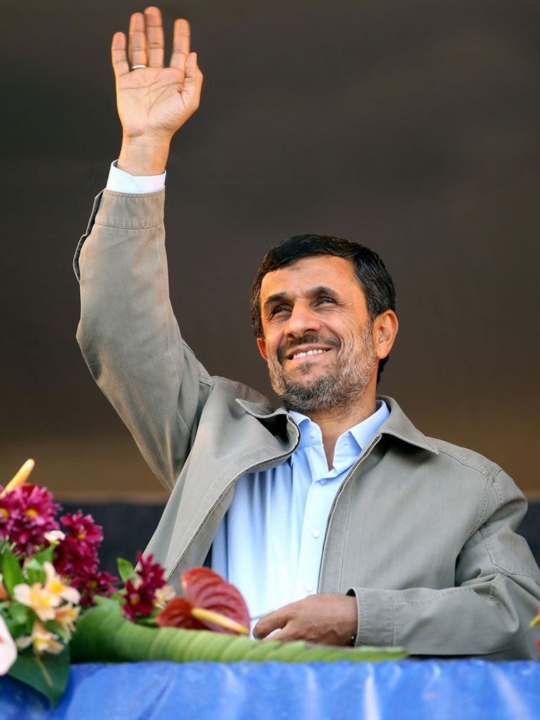 MAHMOUD AHMADINEJAD: The religious
hardliner was elected president in 2005 and again
in 2009