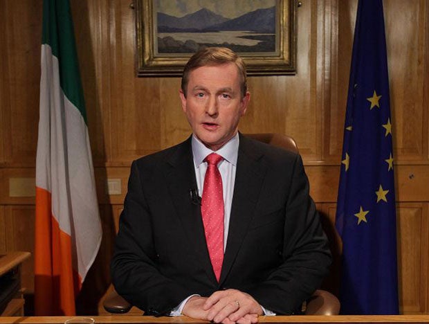 Enda Kenny addressed the nation to tell the public they are not to blame for the economic collapse