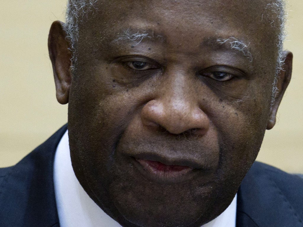 Laurent Gbagbo appears before the International Criminal Court (ICC) for the first time for his role in the deadly aftermath of presidential polls