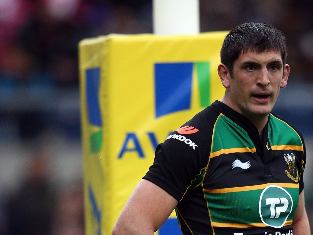 Northampton number eight Phil Dowson has been handed a two week ban