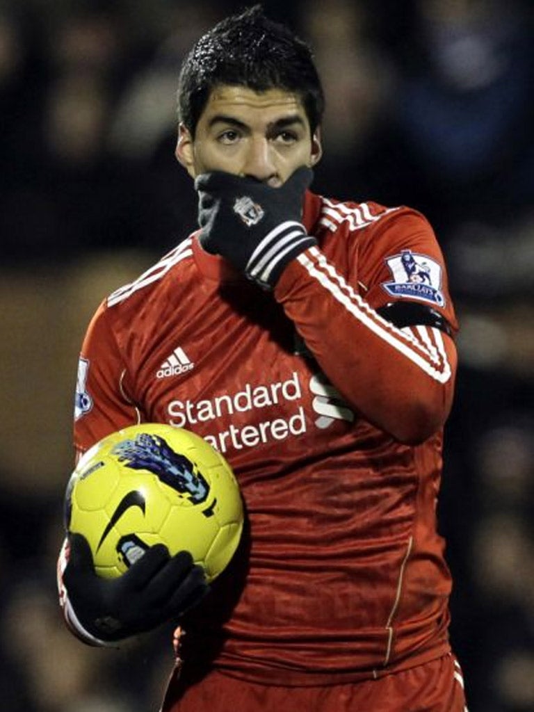 Luis Suarez has quickly adopted the role of pantomime villain during his time in England