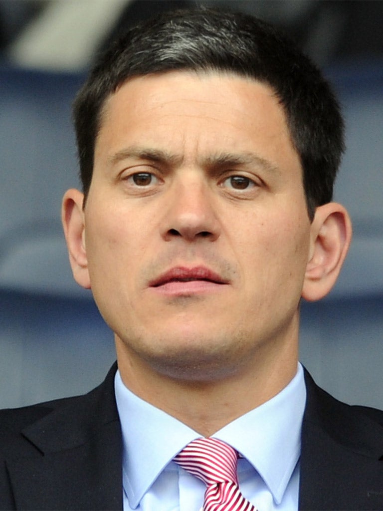 Former Foreign Secretary, David Miliband