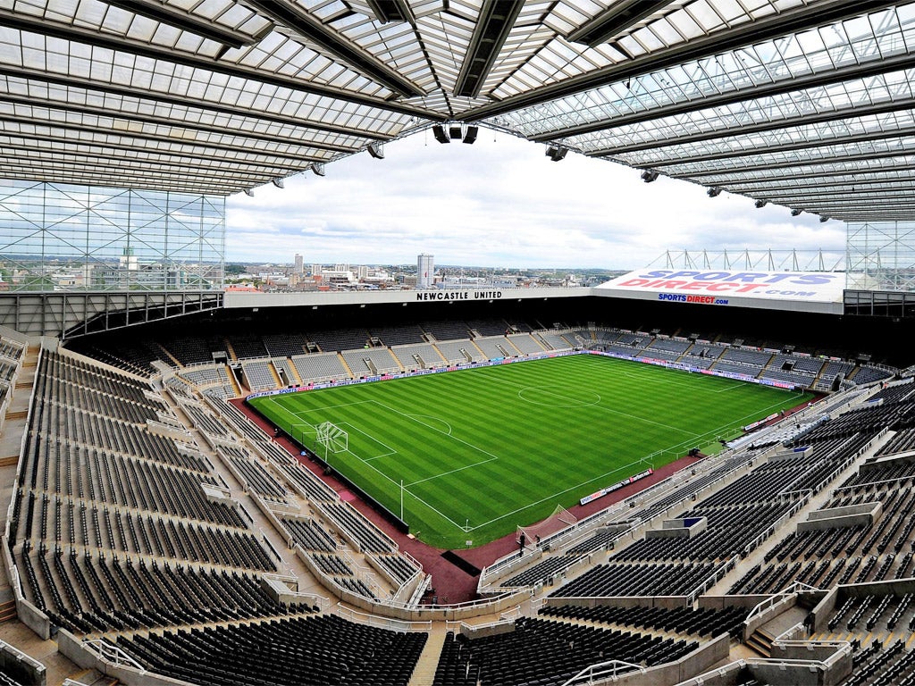 The Sports Direct Arena: the decision to rename the famous St James' Park was one of the first to rebrand an old ground, rather than christen a new one