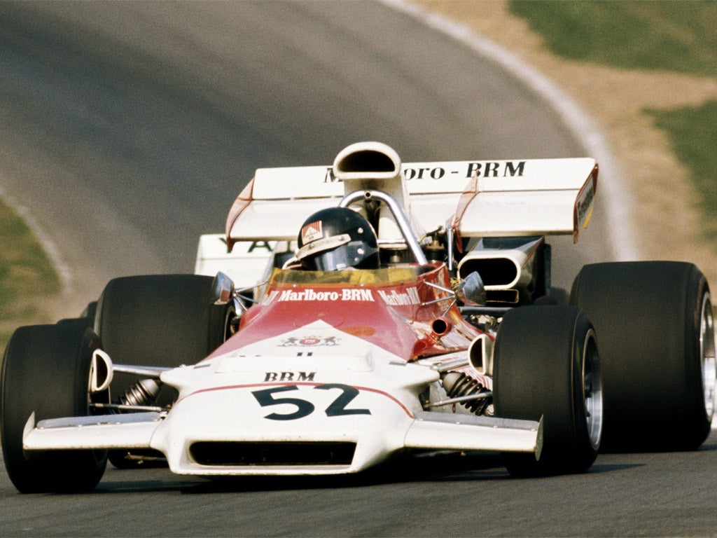 Peter Gethin races at Brands Hatch in 1972