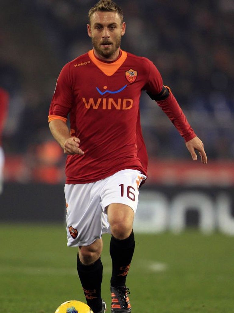 Daniele De Rossi: The Roma midfielder is available for £5m, though his wages are astronomical