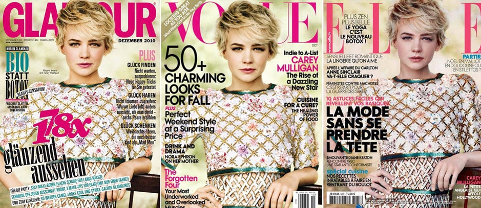 Not-so-exclusive: the near-identical photos adorning three recent covers