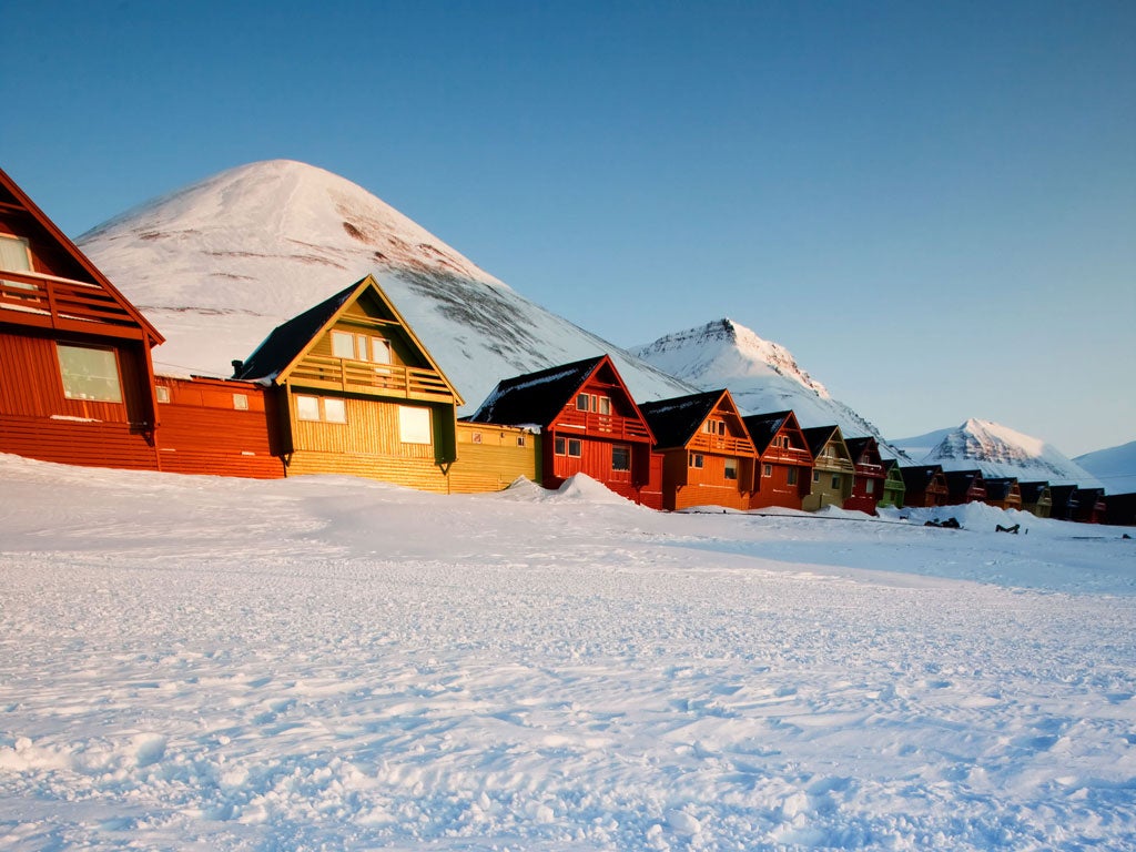 North star: Longyearbyen in Spitsbergen
