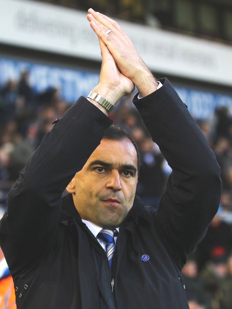 Wigan manager Roberto Martinez savours a much-needed victory