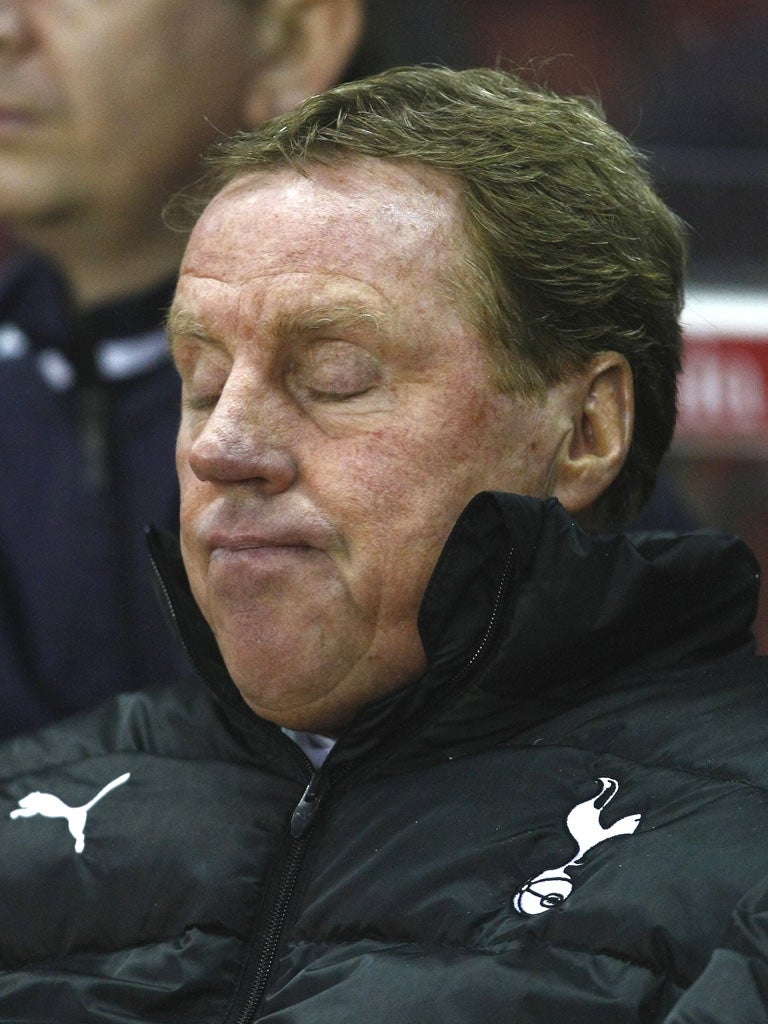 Harry Redknapp was unimpressed by the referee at Stoke on Sunday