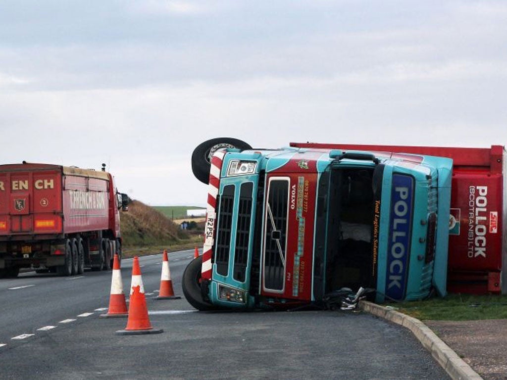 In Scotland, the transport minister warned snow and strong winds could leave commuters facing rush hour disruption today