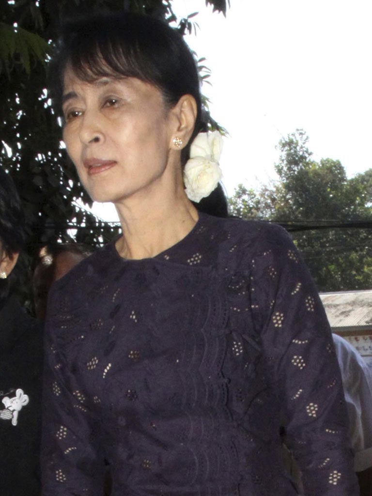 Myanmar's pro-democracy leader Aung San Suu Kyi