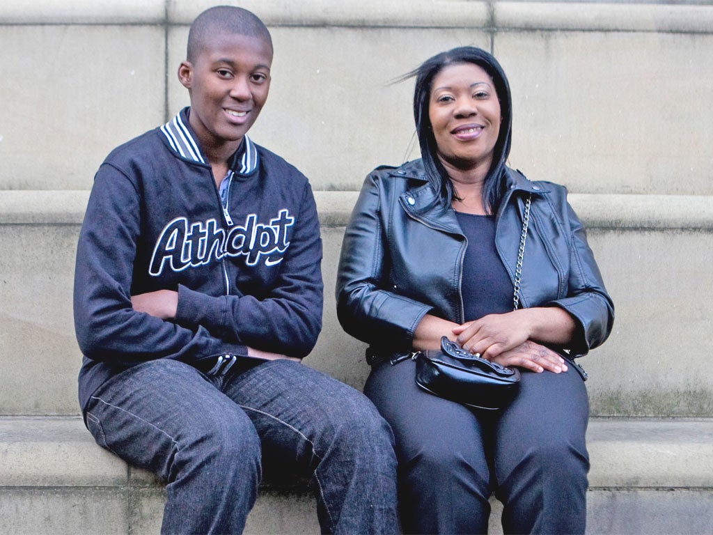 Mark and his mother, Marlene. Mark would regularly stay away from home until late at night