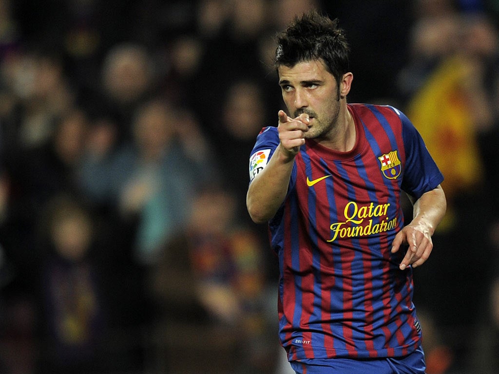 David Villa was linked with Chelsea, Liverpool and Aston Villa