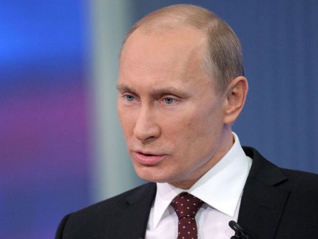 Vladimir Putin has rejected the possibility of talks with opposition leaders