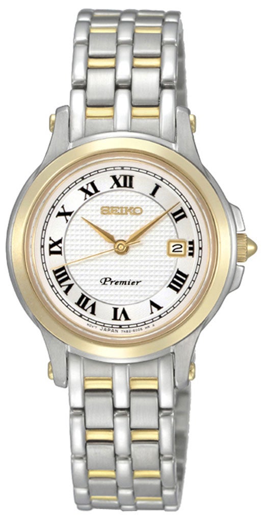 <p>1. Dress watch</p><p> </p><p><p>A watch can be a tricky purchase; play safe with an elegant number in a stylish silver-and-gold colour combination.£250, seiko.co.uk, 01628 770988</p></p>