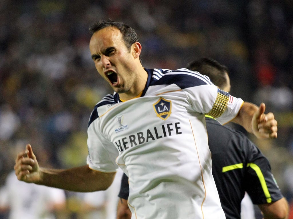 Landon Donovan went on loan to Everton in 2010