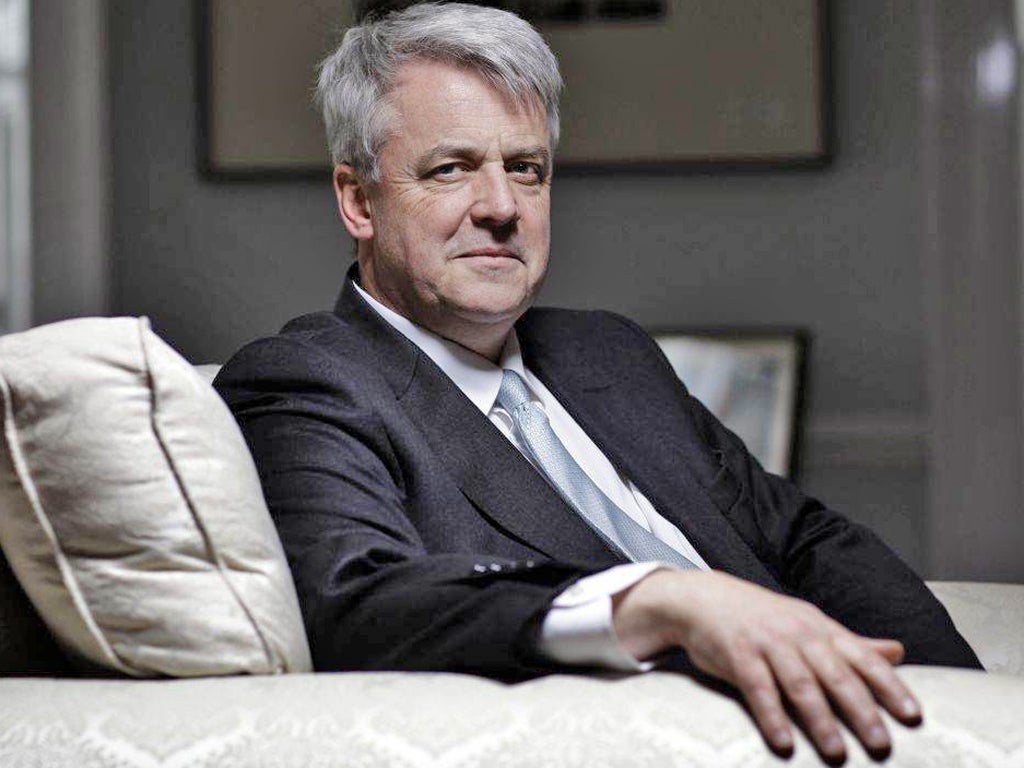 His Bill is still staggering through Parliament, but Andrew Lansley is a picture of relaxation in his Whitehall office