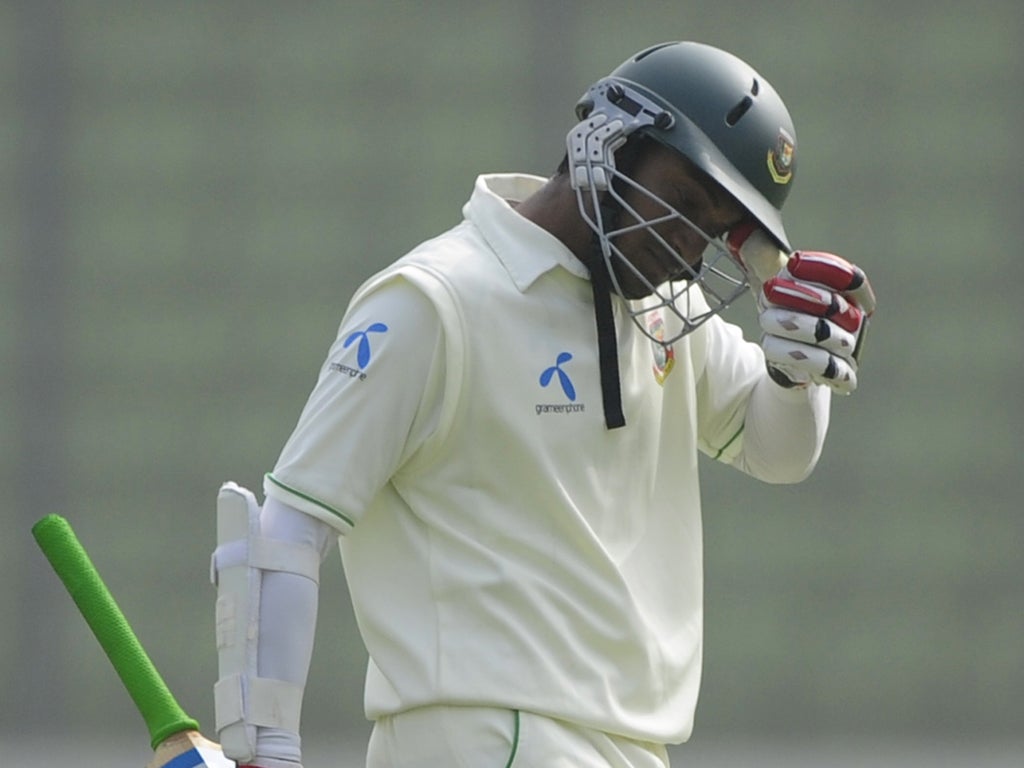 Bangladeshi batsman Shakib Al Hasan