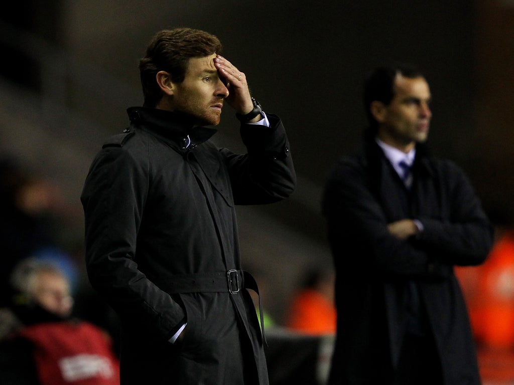 Andre Villas-Boas sees Chelsea drop points at Wigan