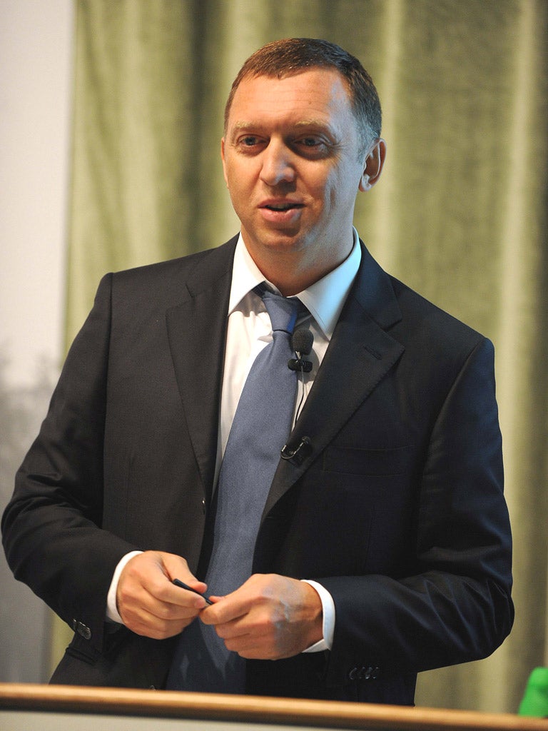 The Russian billionaire Oleg Deripaska