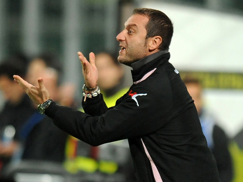 Devis Mangia was sacked by Palermo