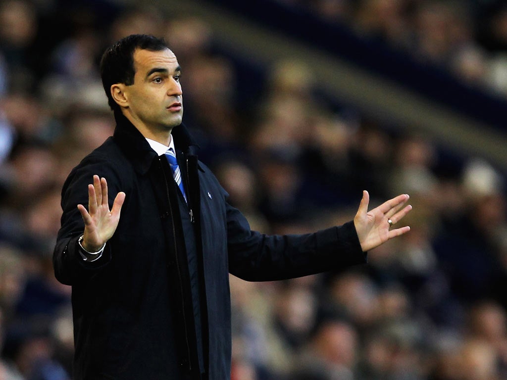 Roberto Martinez saw his team claim a draw against Chelsea