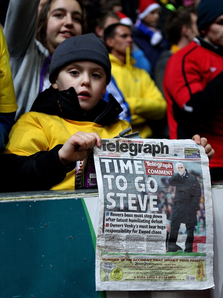 <p>Steve Kean was subjected to an acidic atmosphere</p>